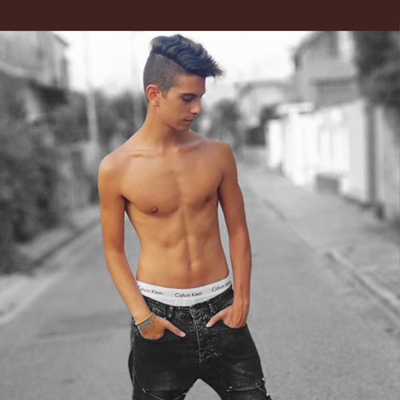 Petite gay brunette street